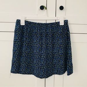Brandy Melville Purple Floral Mini Skirt